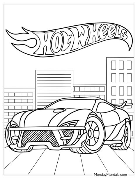 Hot Wheels Coloring Pages (Free PDF Printables)